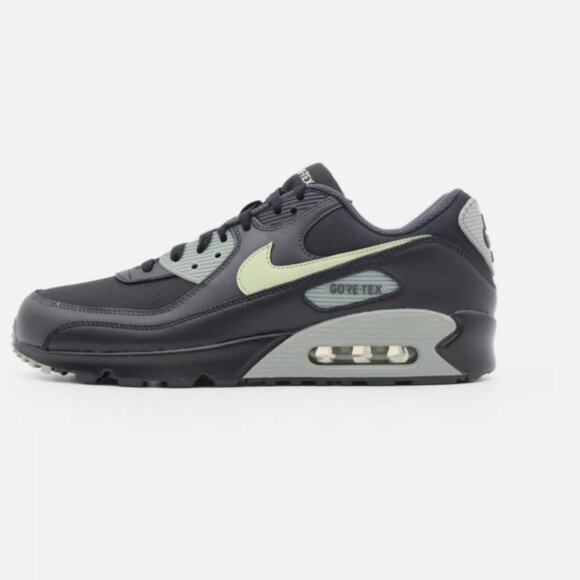 NIKE Air Max 90 GORE-TEX Running Shoes Mens 7.5 Womens 9 Black Green - Picture 8 of 9